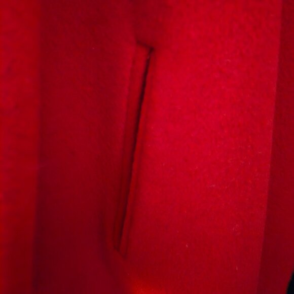 DONATED: Natalie Green By Bert Newman Women’s Red Short Wool Coat - Picture 6 of 16